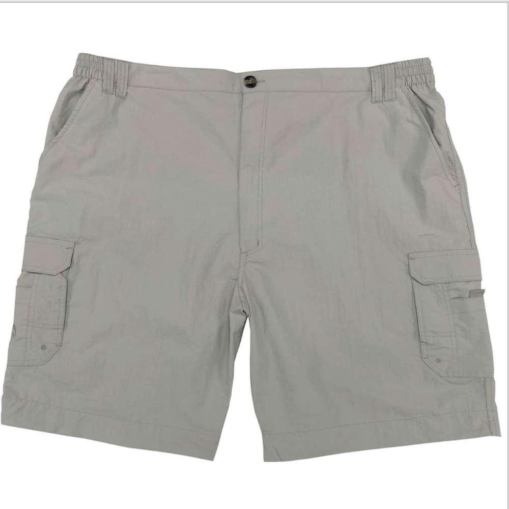 Realtree Mens Cargo Fishing Shorts Gray Large